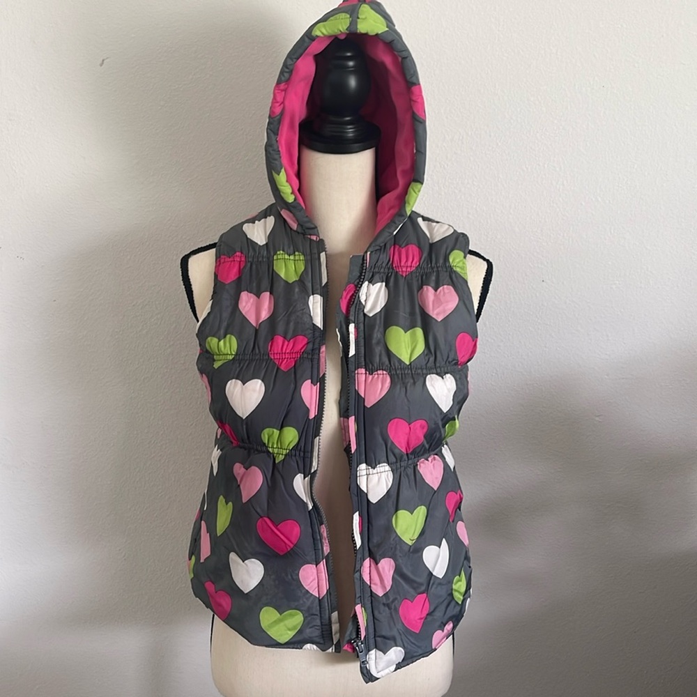 Gymboree Puffer Fall Vest with hood Sz L (Girls)